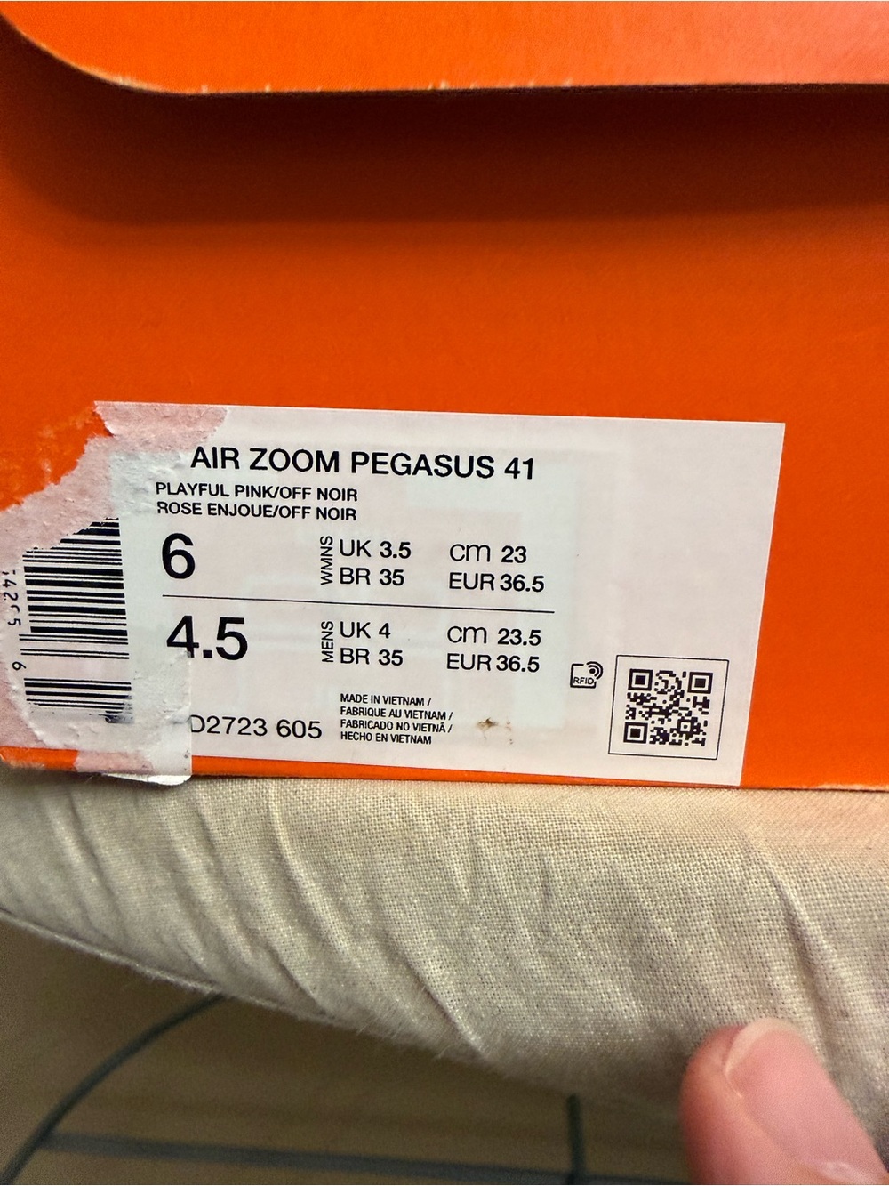 Nike Air Zoom Pegasus 41 size 6 Women’s - Picture 4 of 4
